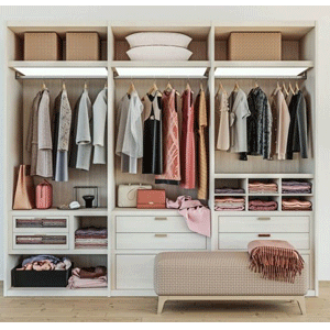 
                        Closet Organisers & Garment Racks