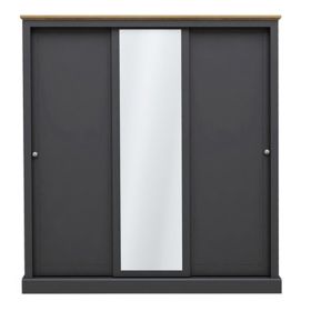 
                        Black Sliding Door Wardrobes