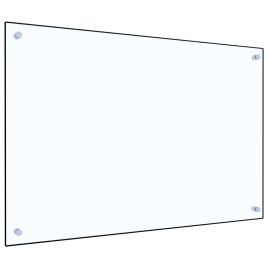 Kitchen Backsplash Transparent 90x60 cm Tempered Glass